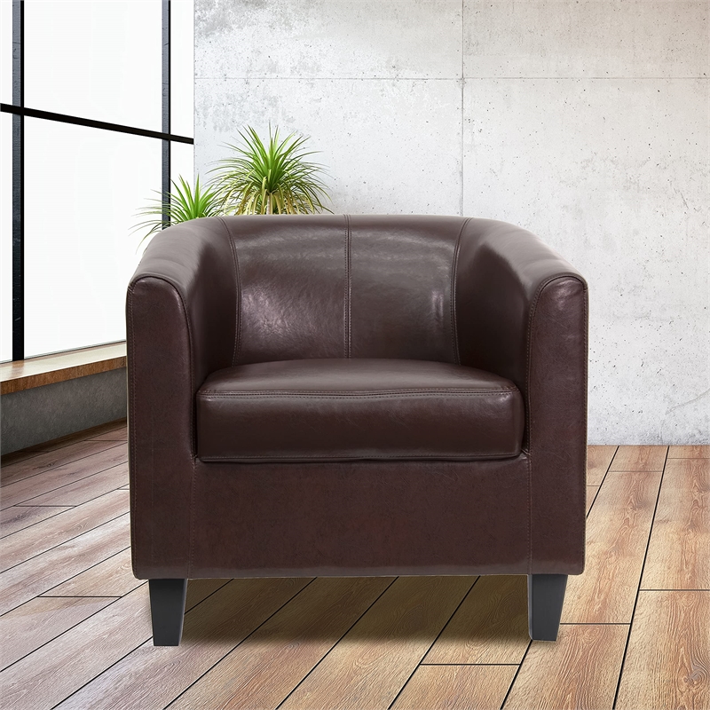 Flash Furniture Office Guest Chair in Brown