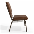 Flash Furniture Hercules Series Church Stacking Guest Chair in Brown