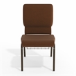 Flash Furniture Hercules Series Church Stacking Guest Chair in Brown