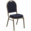 Flash Furniture Hercules Dome Back Banquet Stacking Chair in Blue