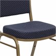Flash Furniture Hercules Dome Back Banquet Stacking Chair in Blue