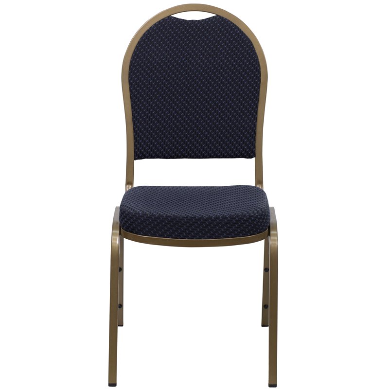 Flash Furniture Hercules Dome Back Banquet Stacking Chair in Blue