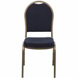 Flash Furniture Hercules Dome Back Banquet Stacking Chair in Blue