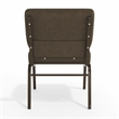 Flash Furniture Hercules Stacking Church Stacking Guest Chair in Brown