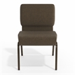 Flash Furniture Hercules Stacking Church Stacking Guest Chair in Brown