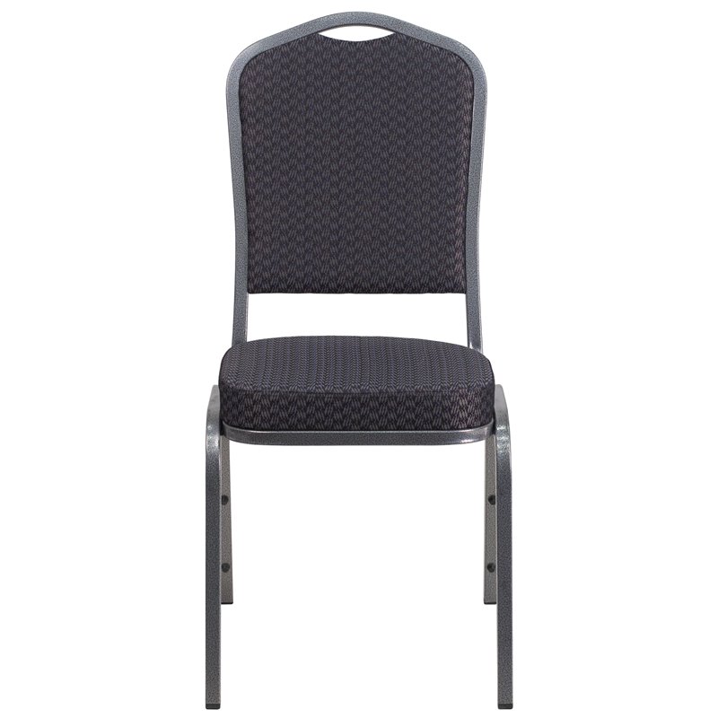Flash Furniture Hercules Stacking Banquet Stacking Chair in Black