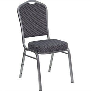 Flash Furniture Hercules Stacking Banquet Stacking Chair in Black