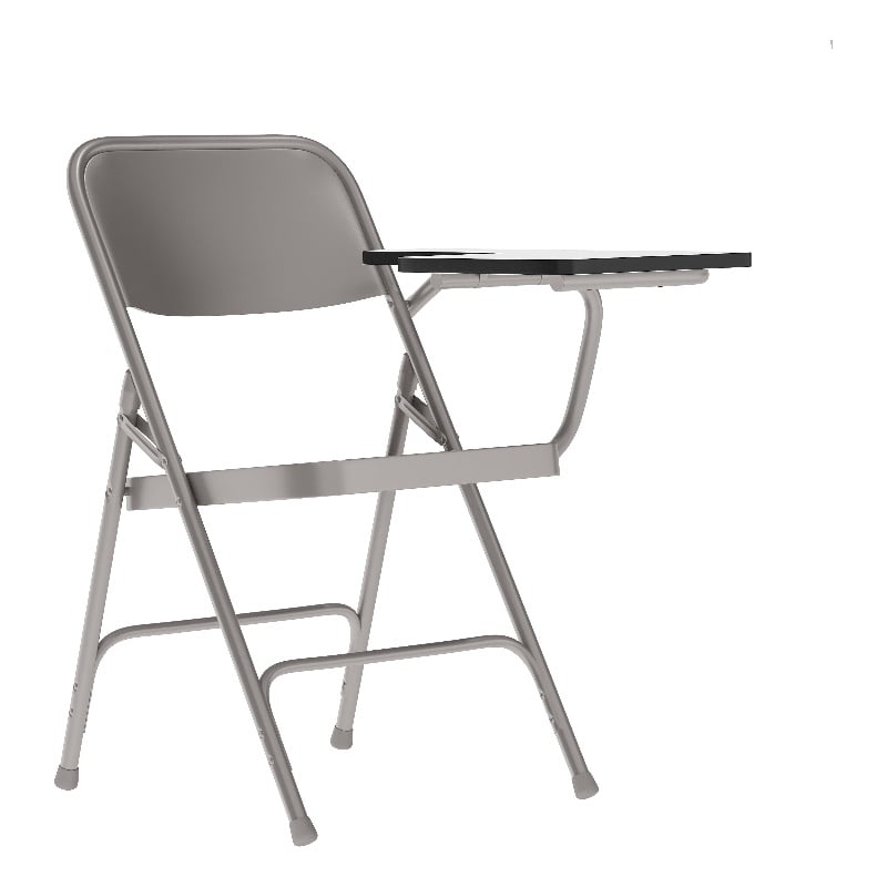 Flash Furniture Premium Steel Folding Chair with Left Hand Tablet Arm