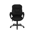 Flash Furniture High Back Upholstered Office Chair in Black