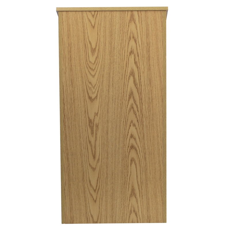 Flash Furniture Stand-Up Full Podium in Oak