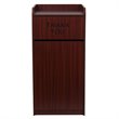Flash Furniture Wood Tray Top Receptacle in Mahogany