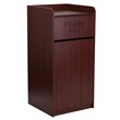 Flash Furniture Wood Tray Top Receptacle in Mahogany