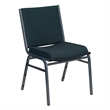 Flash Furniture Hercules Upholstered Stacking Chair in Green