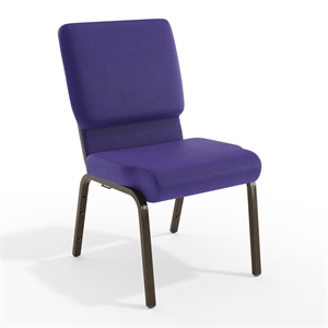 Flash Furniture Hercules Church Stacking Guest Chair in Purple