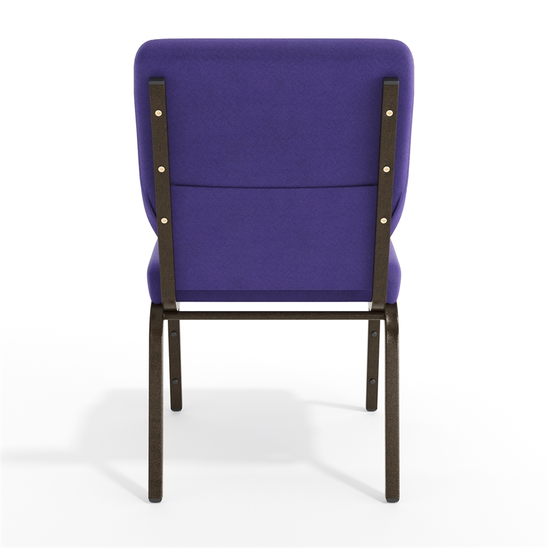 Flash Furniture Hercules Church Stacking Guest Chair in Purple