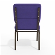 Flash Furniture Hercules Church Stacking Guest Chair in Purple