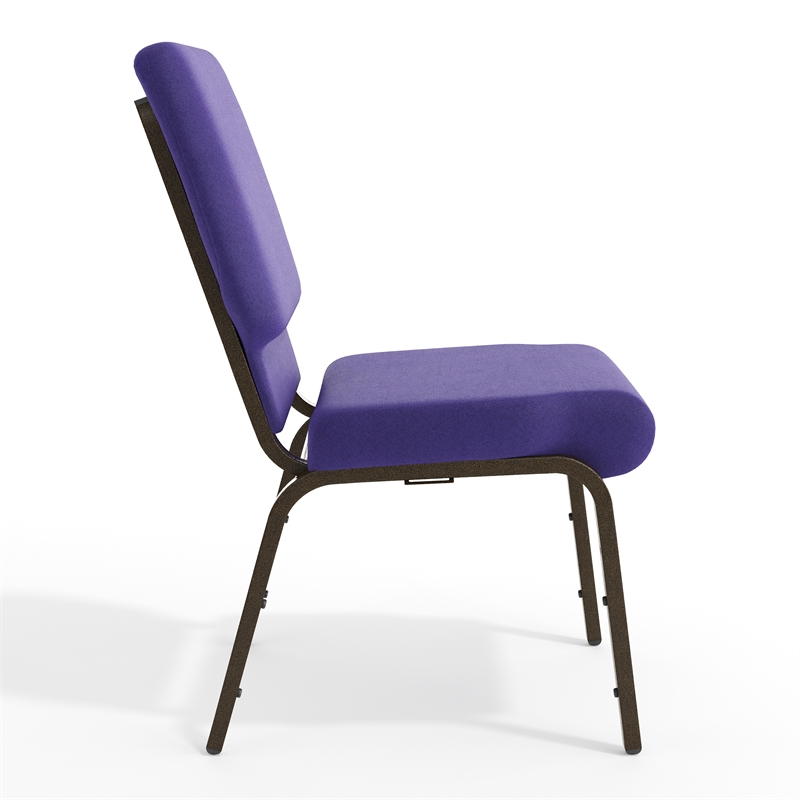 Flash Furniture Hercules Church Stacking Guest Chair in Purple