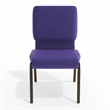 Flash Furniture Hercules Church Stacking Guest Chair in Purple