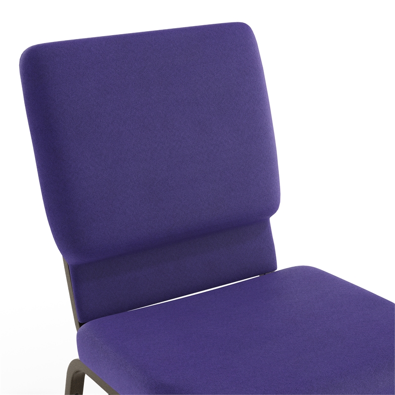 Flash Furniture Hercules Church Stacking Guest Chair in Purple