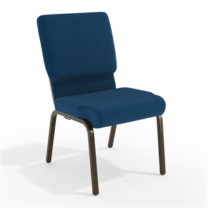 Flash Furniture Hercules Church Stacking Guest Chair in Navy Blue