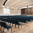 Flash Furniture Hercules Church Stacking Guest Chair in Navy Blue