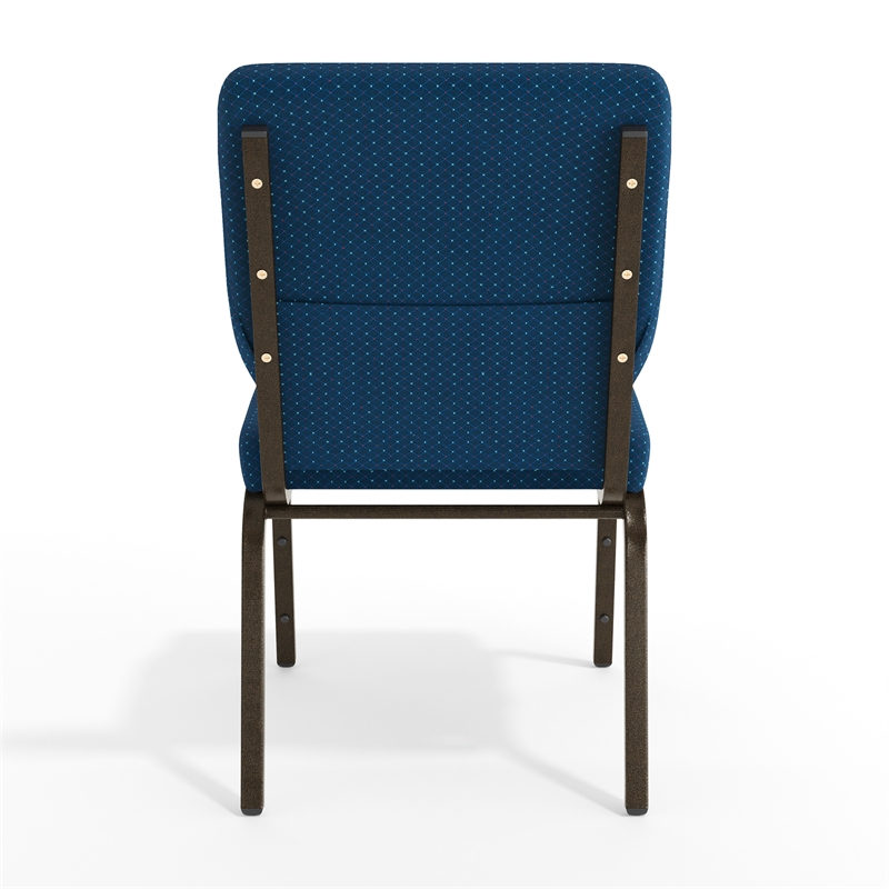 Flash Furniture Hercules Church Stacking Guest Chair in Navy Blue