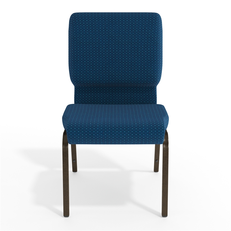 Flash Furniture Hercules Church Stacking Guest Chair in Navy Blue