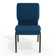 Flash Furniture Hercules Church Stacking Guest Chair in Navy Blue