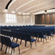 Flash Furniture Hercules Church Stacking Guest Chair in Navy Blue