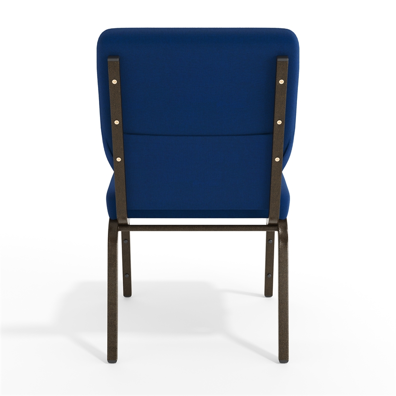 Flash Furniture Hercules Church Stacking Guest Chair in Navy Blue