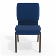 Flash Furniture Hercules Church Stacking Guest Chair in Navy Blue