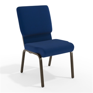 Flash Furniture Hercules Church Stacking Guest Chair in Navy Blue