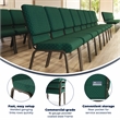Flash Furniture Hercules Stacking Church Stacking Guest Chair in Green