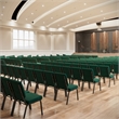 Flash Furniture Hercules Stacking Church Stacking Guest Chair in Green