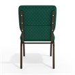 Flash Furniture Hercules Stacking Church Stacking Guest Chair in Green