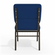 Flash Furniture Hercules Church Stacking Guest Chair in Navy Blue