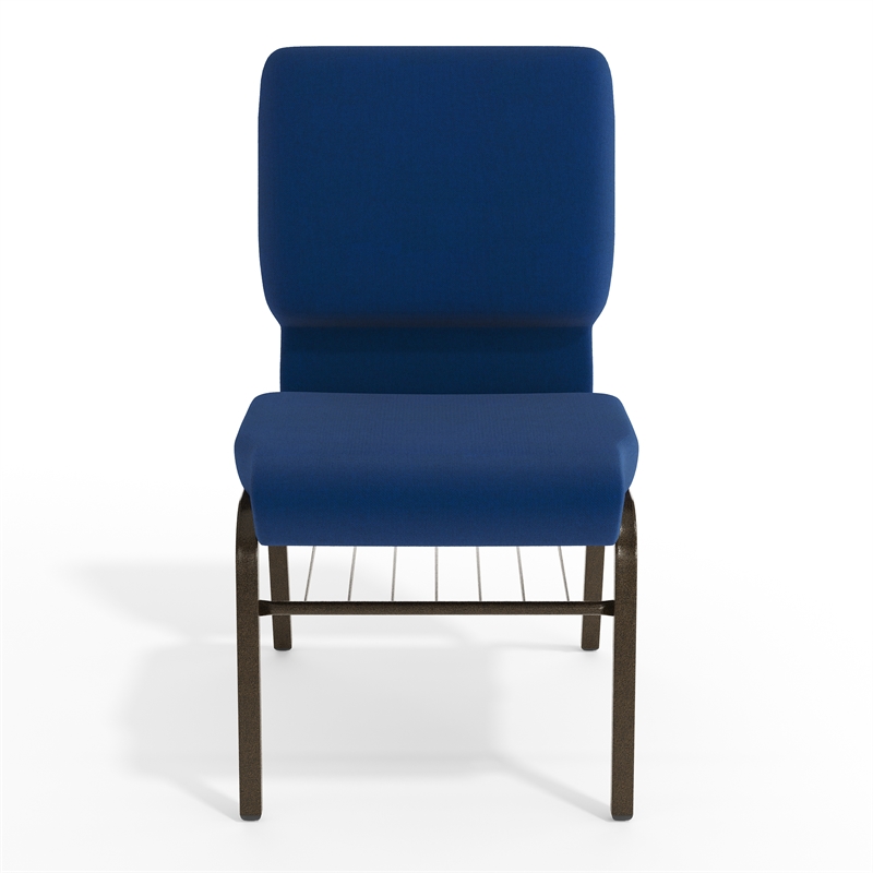 Flash Furniture Hercules Church Stacking Guest Chair in Navy Blue