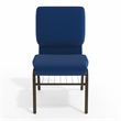 Flash Furniture Hercules Church Stacking Guest Chair in Navy Blue