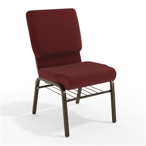 Flash Furniture Hercules Church Stacking Guest Chair in Burgundy