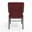 Flash Furniture Hercules Church Stacking Guest Chair in Burgundy