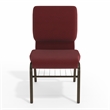 Flash Furniture Hercules Church Stacking Guest Chair in Burgundy