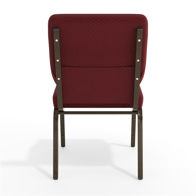 Flash Furniture Hercules Church Stacking Guest Chair in Burgundy