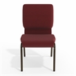 Flash Furniture Hercules Church Stacking Guest Chair in Burgundy