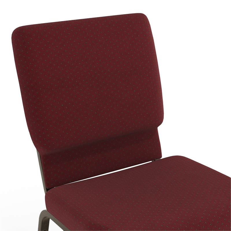 Flash Furniture Hercules Church Stacking Guest Chair in Burgundy