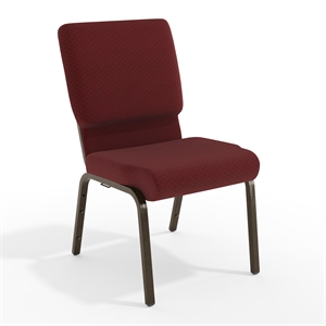 Flash Furniture Hercules Church Stacking Guest Chair in Burgundy