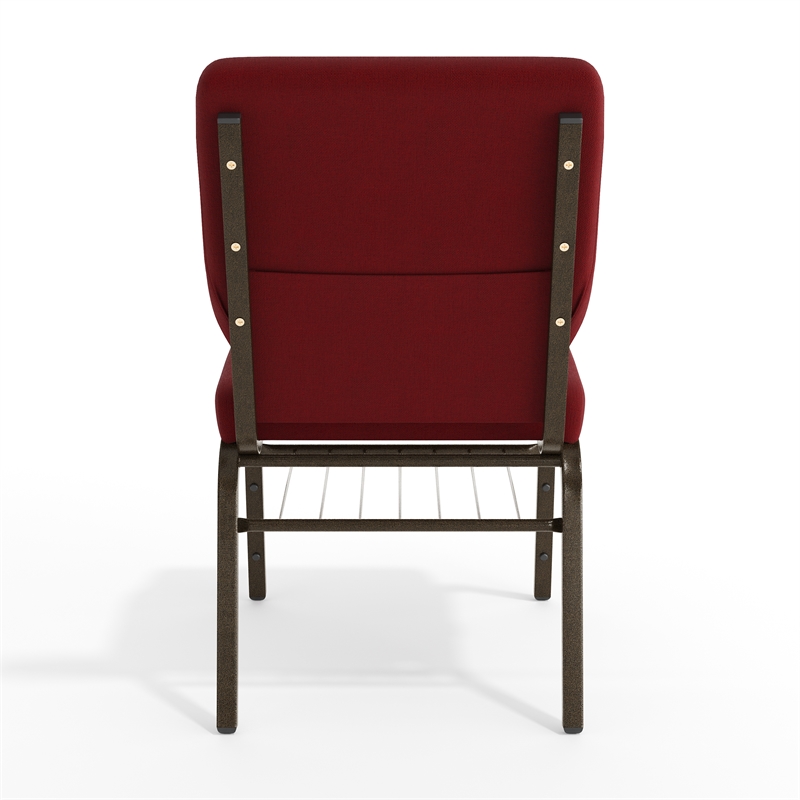 Flash Furniture Hercules Church Stacking Guest Chair in Burgundy