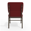 Flash Furniture Hercules Church Stacking Guest Chair in Burgundy