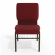 Flash Furniture Hercules Church Stacking Guest Chair in Burgundy