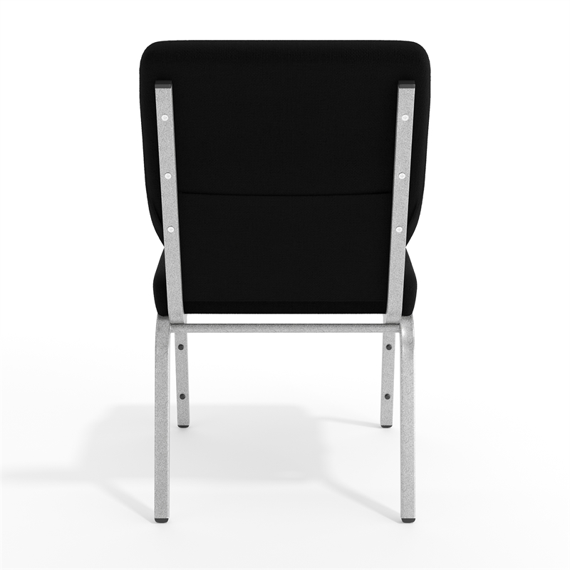 Flash Furniture Hercules Church Stacking Guest Chair in Black