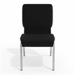 Flash Furniture Hercules Church Stacking Guest Chair in Black